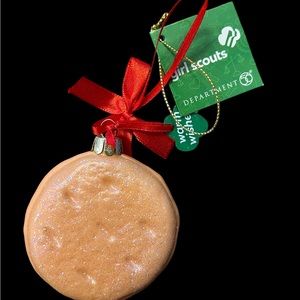 Dept 56 Girl Scout Cookie Christmas Ornament Peanut Butter Glittery NWT READ …